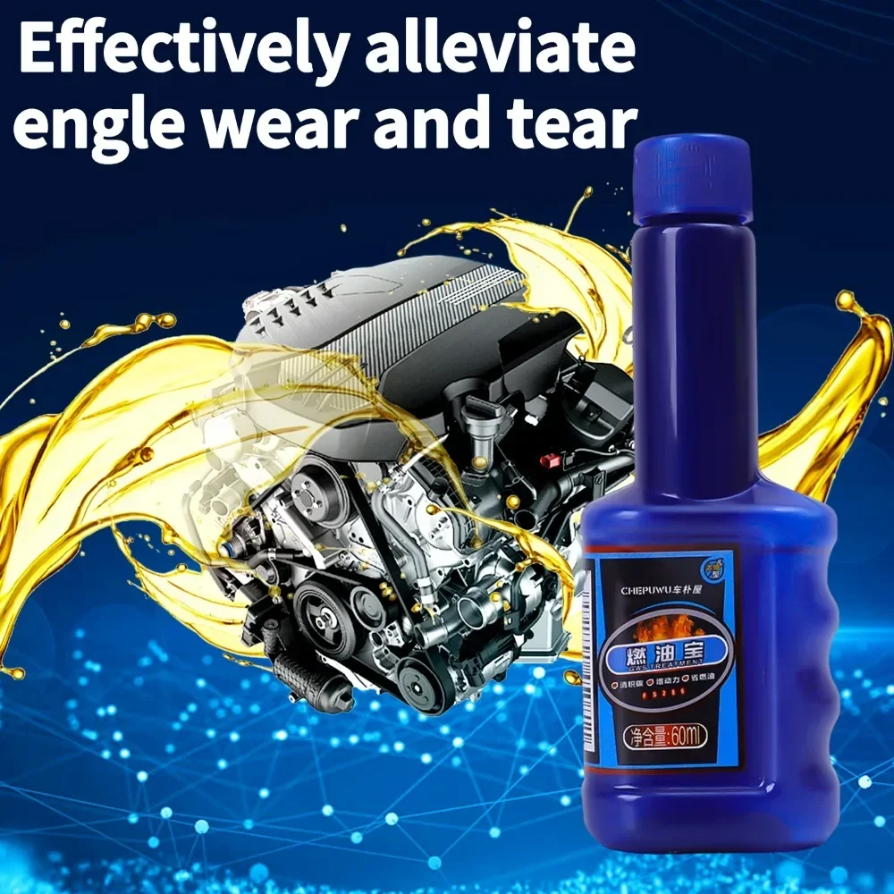 Fuel Treasure Gasoline Additive 2 in 1 Car Engine Three Way Catalytic Converter Cleaning Carbon Removal Agent Fuel Saver Cleaner