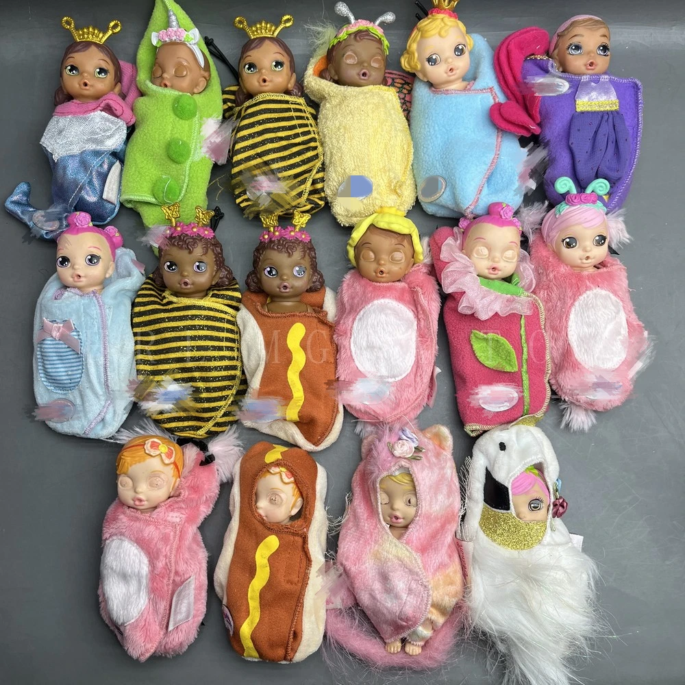 Muñecas Shaf originales para bebés, minimuñecas para bebés, Buds, casa de juegos para bebés, regalos y juguetes, 1 pieza, 3 piezas, 5 piezas por juego