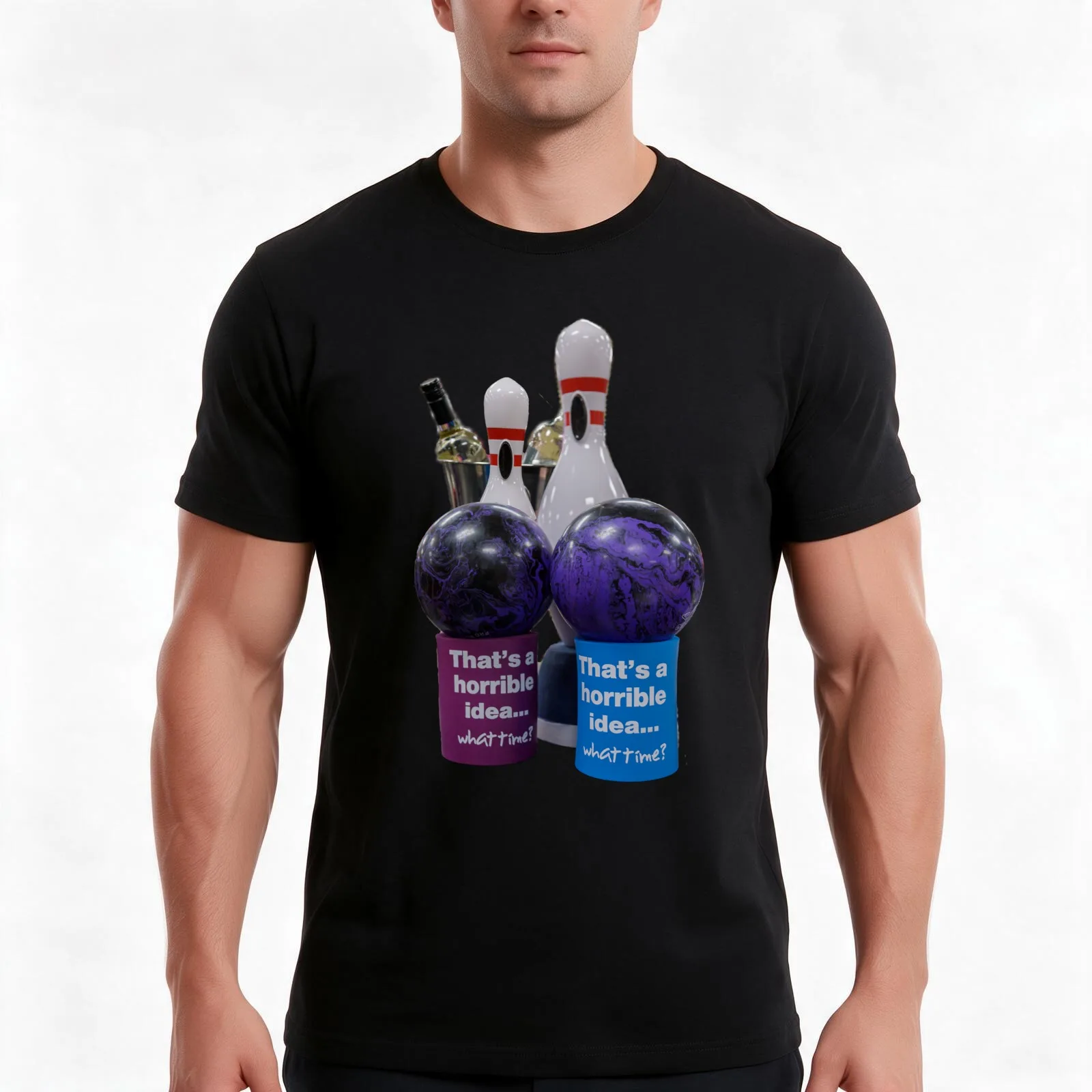 Horrible Idea T-Shirt Summer Casual Cotton Tee Oversized Streetwear Tops Vintage Graphic Print Loose Fit Short Sleeve