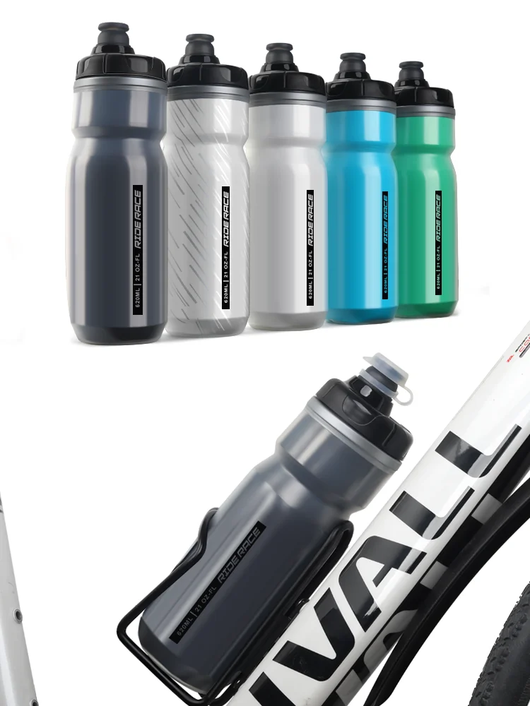AliExpress riderace RIDERACE Bicycle Water Bottle Insulated Thermal Outdoor Sport Cycling Dual Layer Portable 620ml MTB Road Bike Cold Water Kettle