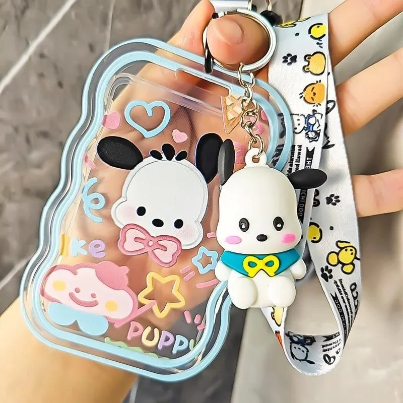 Hello Kitty Cinnamoroll Kuromi моя мелодия почтовый симпатичный кавайный анти-потеря фоторамка для студентов защитный чехол для карт