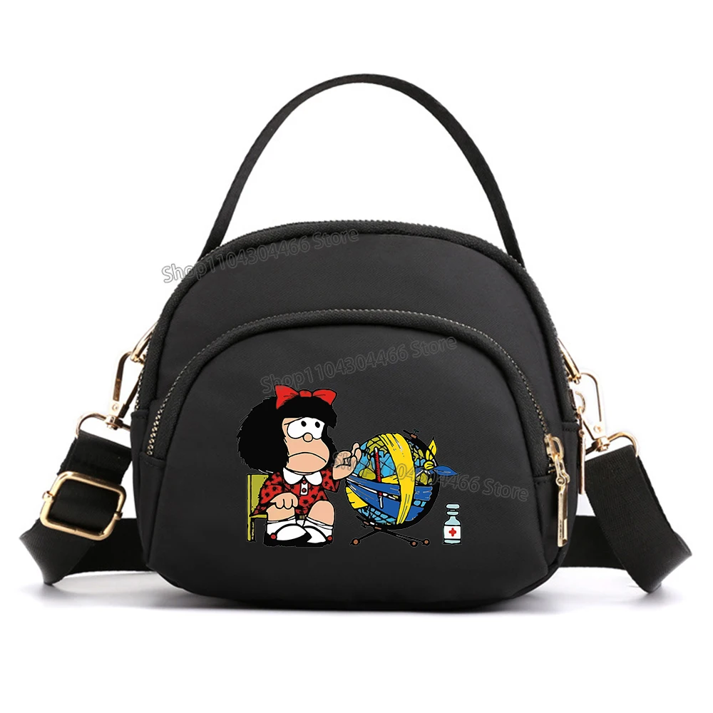 Mafalda bolsas femininas Basta bolsa de ombro bolsa de maquiagem bolsa de telefone celular crossbody bolsa de ombro bolsa de axilas presente