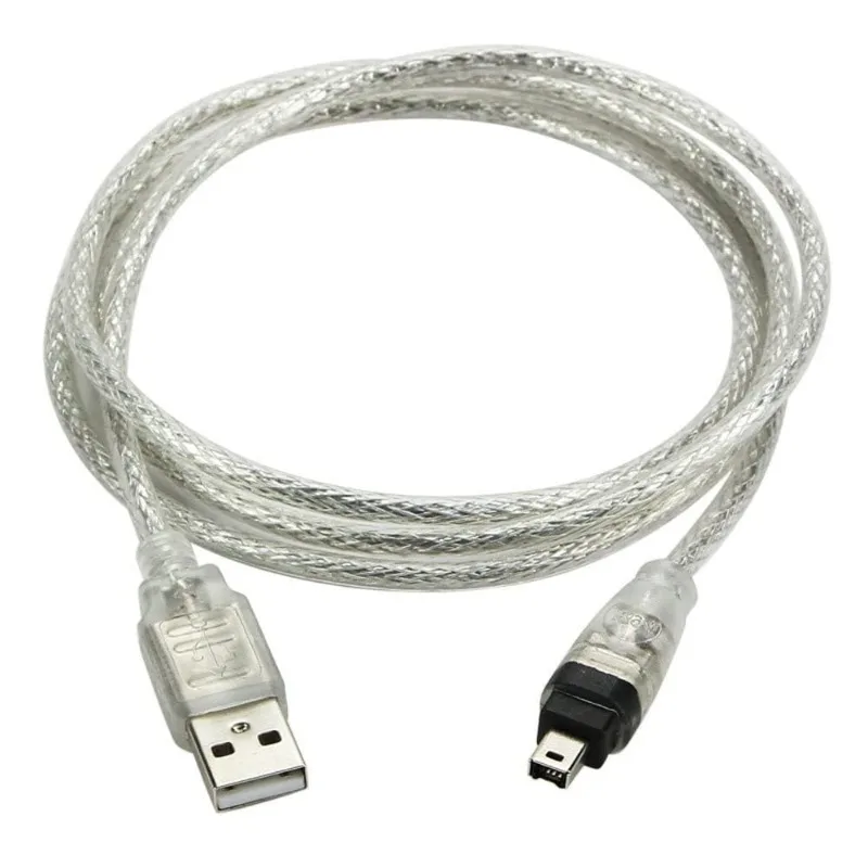 Firewire IEEE 1394 4 Pin Male To USB Male Adapter Cord, 1.5M ILink Cable for SONY DCR-TRV75E DV