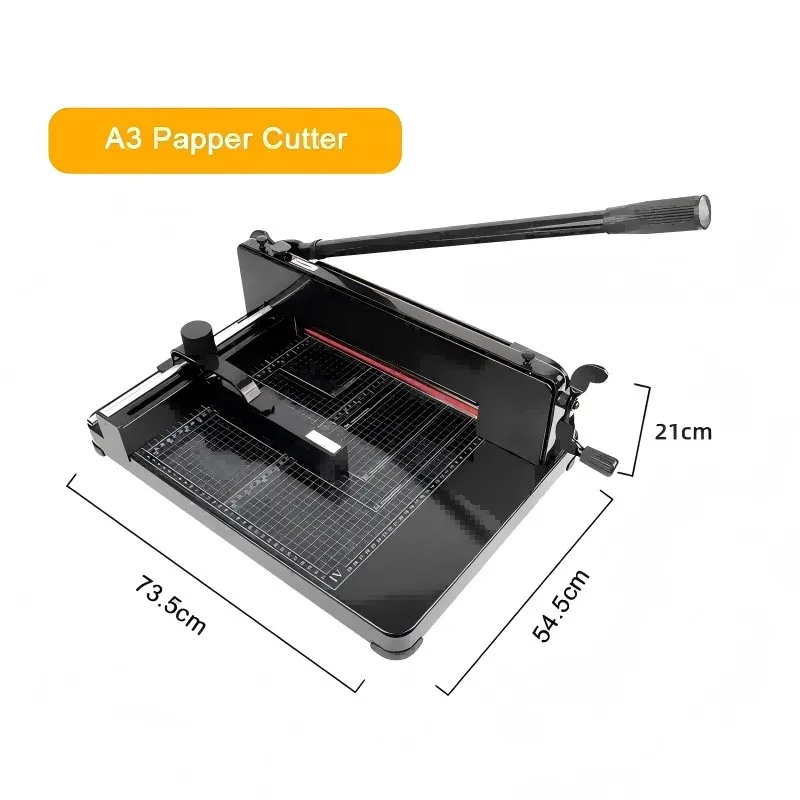 قاطع الورق الثقيلة مع مقياس دقيق عرض القطع 315 مللي متر سمك 0.1-40 مللي متر مسطرة مساعدة قابلة للتعديل قفل أمان الحماية