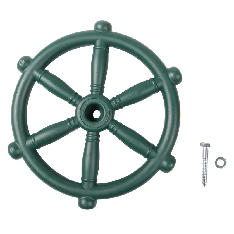 Playground Parts Kit For Kids Outdoor Playset Kids Pirate Telescope, Steering Wheel, Playground Equipment- Backyard
