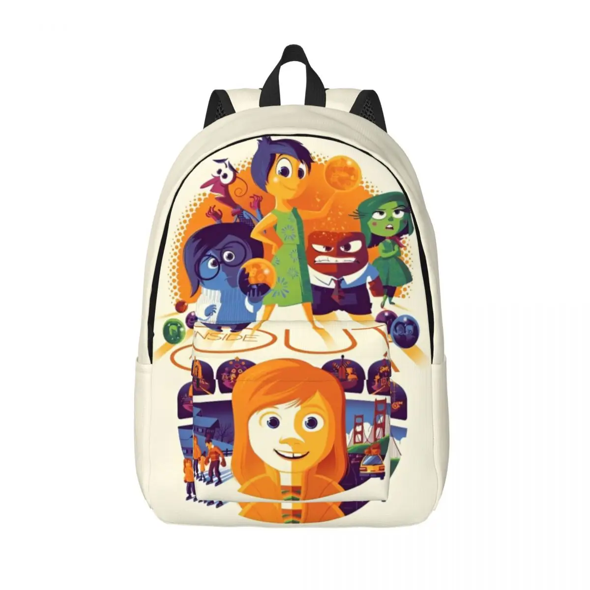 Inside Out Backpack for Preschool Kindergarten School Student Cartoon Movie Bookbag Boy Girl Kids Daypack Travel