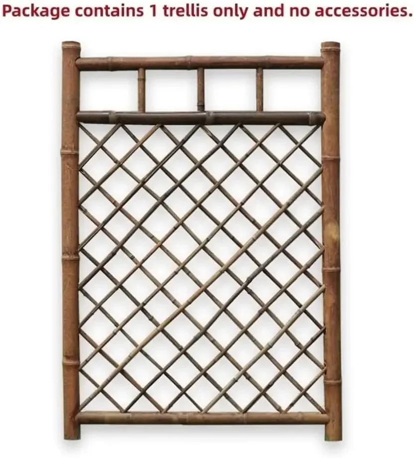 Rustic Bamboo Garden Gate, Japanese-Style Garden Trellis, Decorative Bamboo Trellis Fence, Plant Support for Climbing Plants(31.