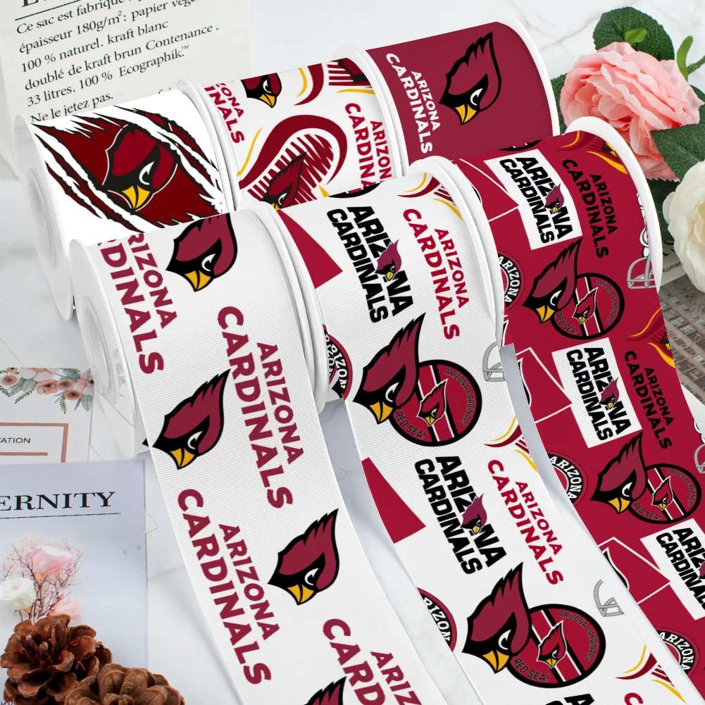 5yards Sport Team A C Pattern Grosgrain Ribbons Satin Ribbon for Cheer Bows DIY Girl Hair Bows #1