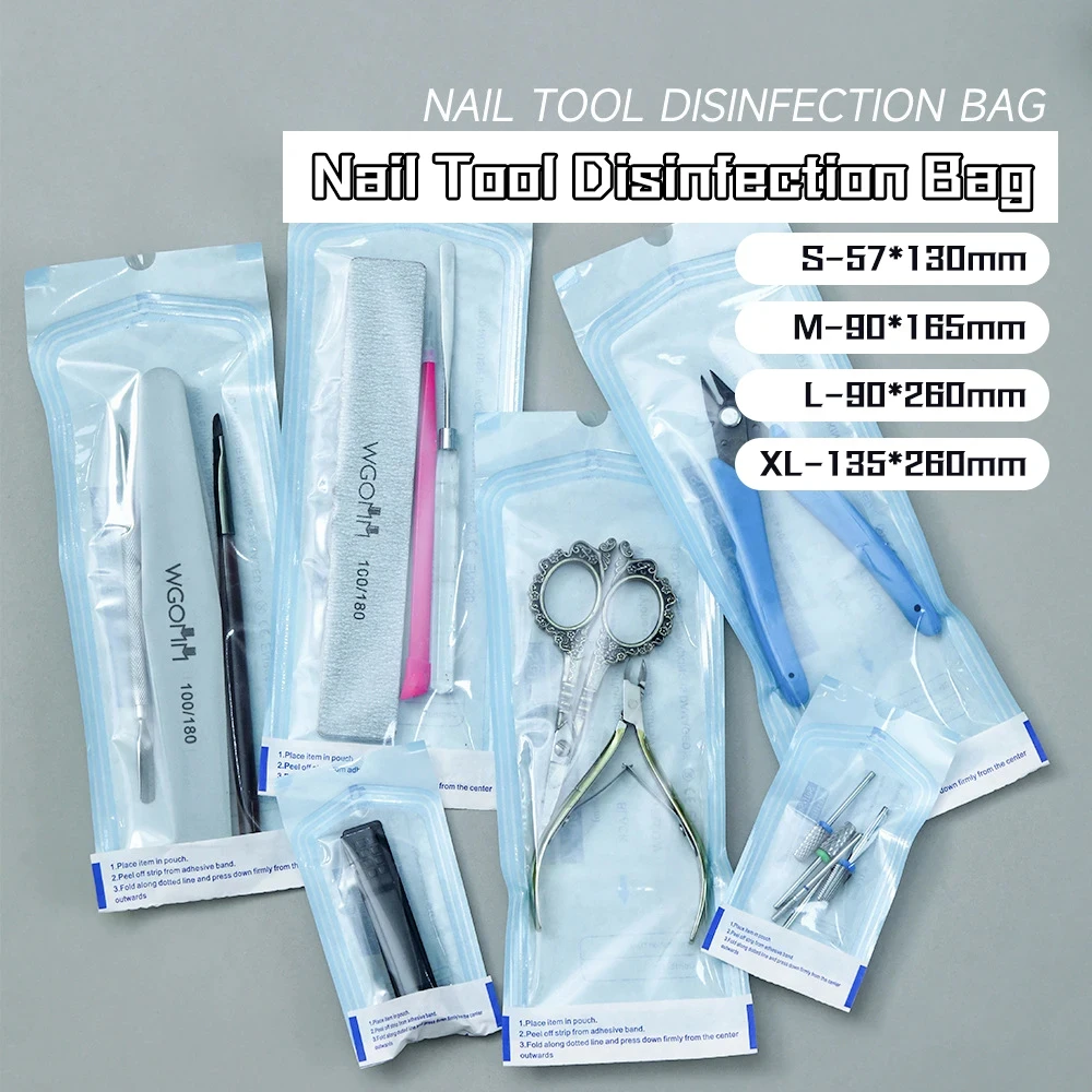 

20/50PCS Self-sealing Sterilization Pouches Bags 4 Sizes Medical-grade Bag Disposable Nail Art Tattoo Accessories Supplies