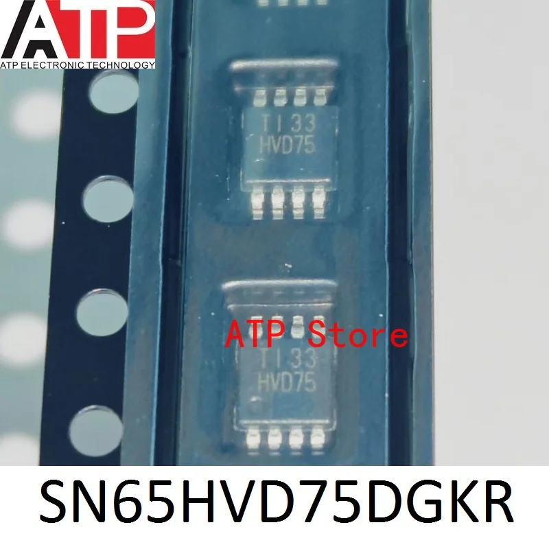 10-100PCS 100% New Original SN65HVD75DGKR HVD75 VSSOP-8 RS-485 Interface IC Chip TRANSCEIVER