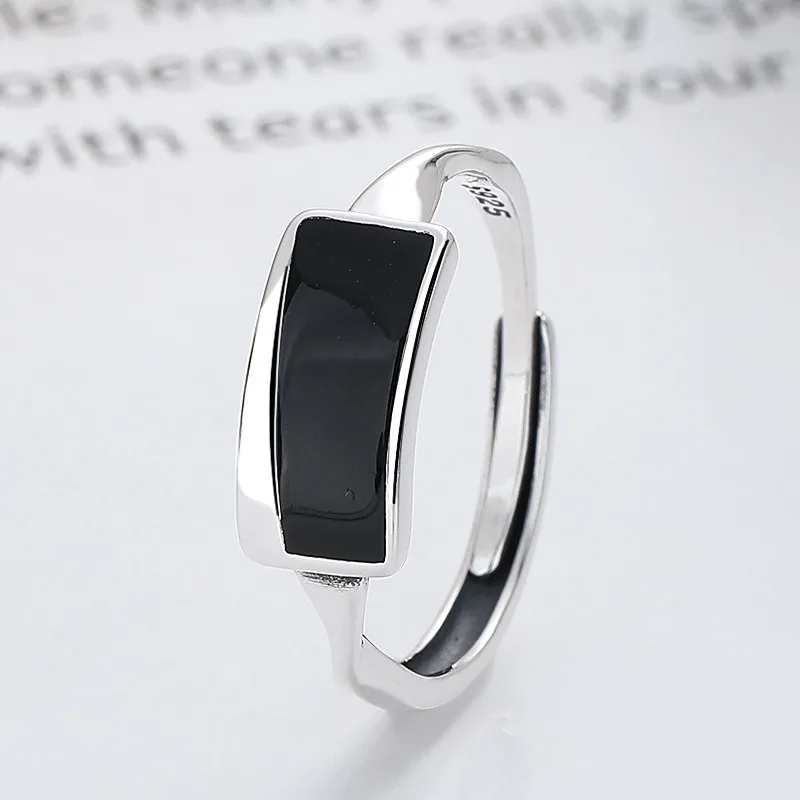 Stylish Distressed Mobius Spliced Open Ring, Personality Adjustable Unisex Metal Finger Accessory
