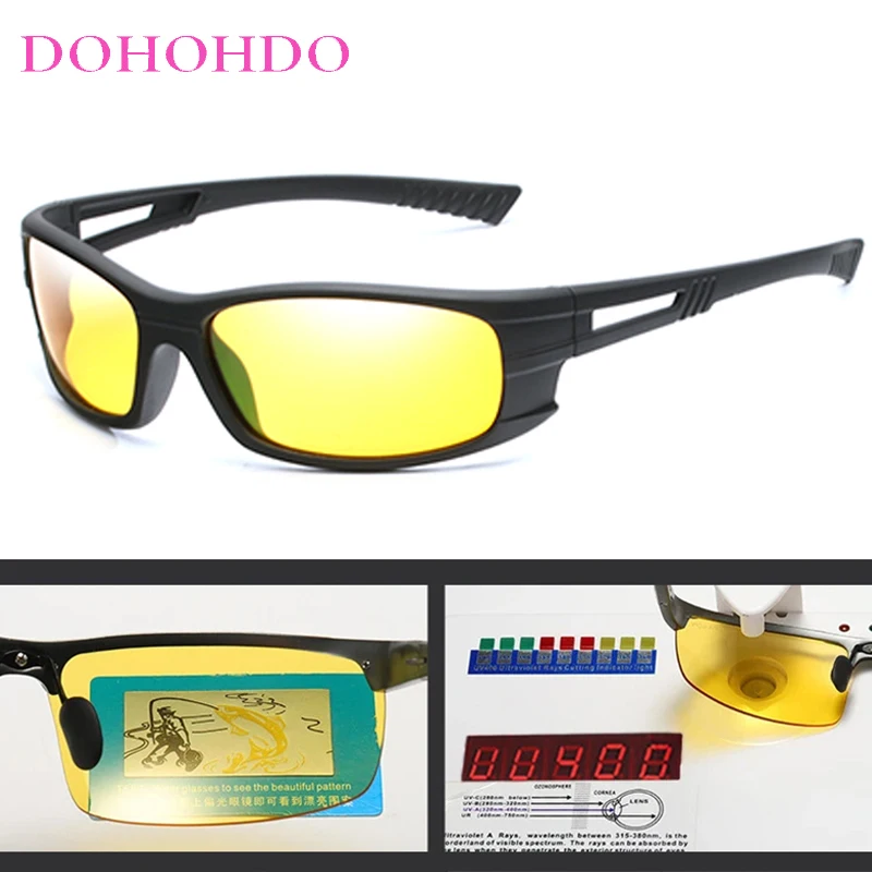 

2026 New Polarized Night Vision Sunglasses Men Women UV400 Driving Anti-Glare Sports Sun Glasses Male Goggles Lunette Homme Очки