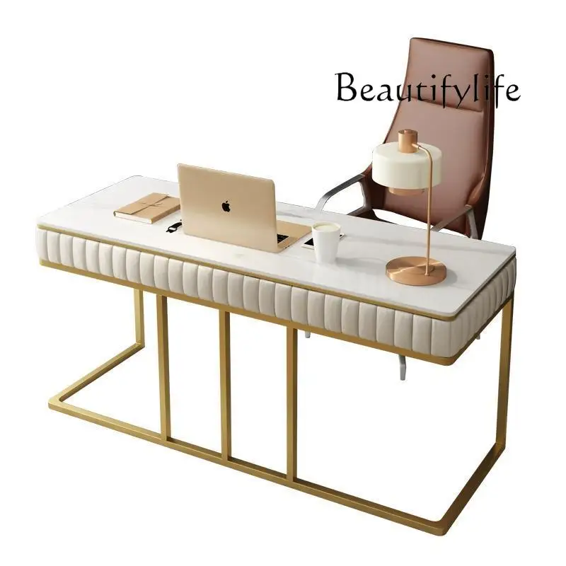 

Nordic marble computer tables and chairs home antique simple writing desk