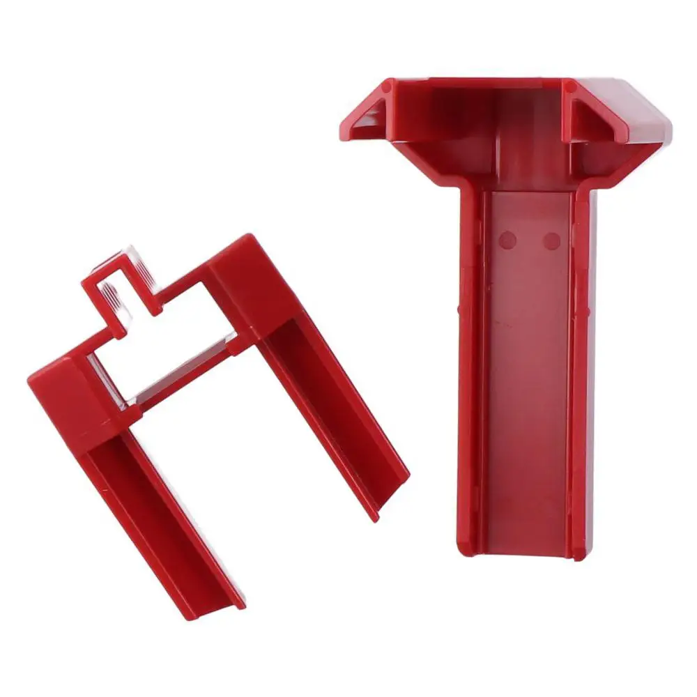 Red Adjustable Ball Valve Lockout 1/2in - 2 1/2in Diameter Plastic Safety Locks Small Outdoor Water Spigot Lock DN8-DN50