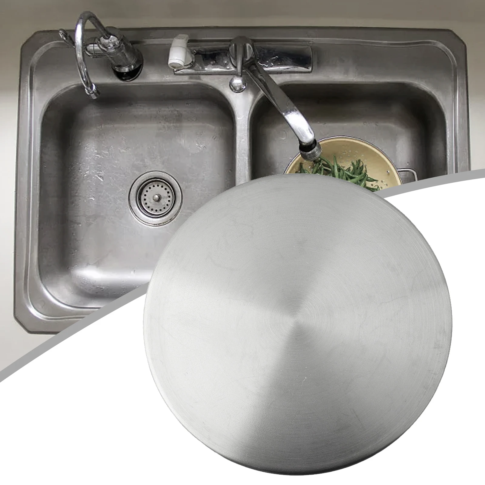 

Kitchen Sink Strainer 115mm Jumbo Waste Lid Stainless Steel Sink Cover For Sink Bowl Drain Cover Kitchen Accessories