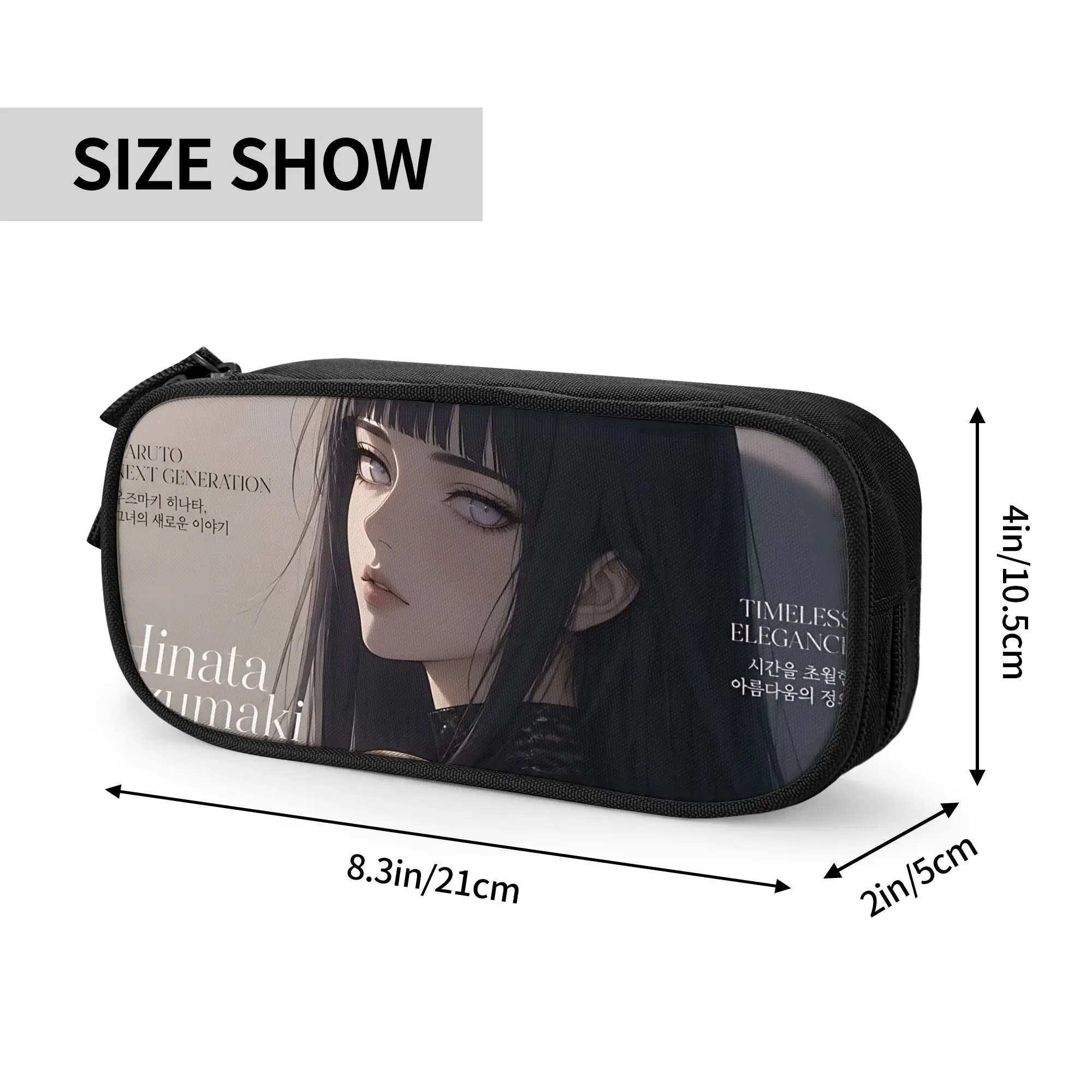 Custom Naruto Anime Theme Large Capacity Bags for Child Hinata Handheld Study Bag for Boys Gilrs Kids