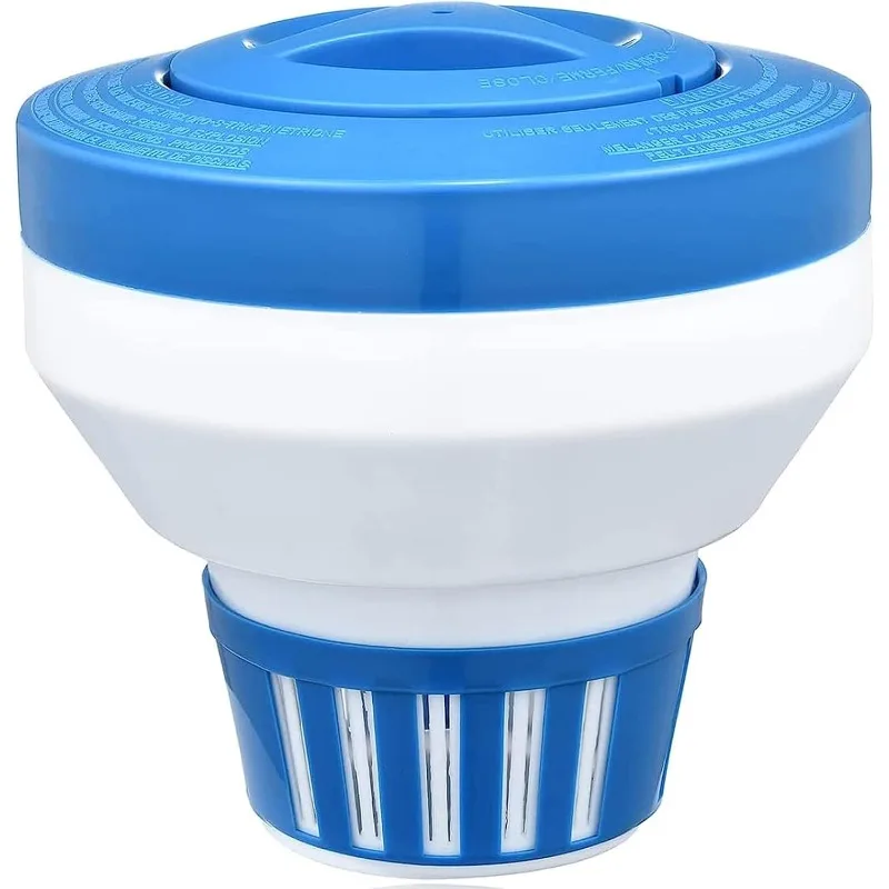 

Floating Chlorine Dispenser, Pool Spa Chlorine, Large Capacity Bromine Holder Fits 3 Inch Chemical Tablets