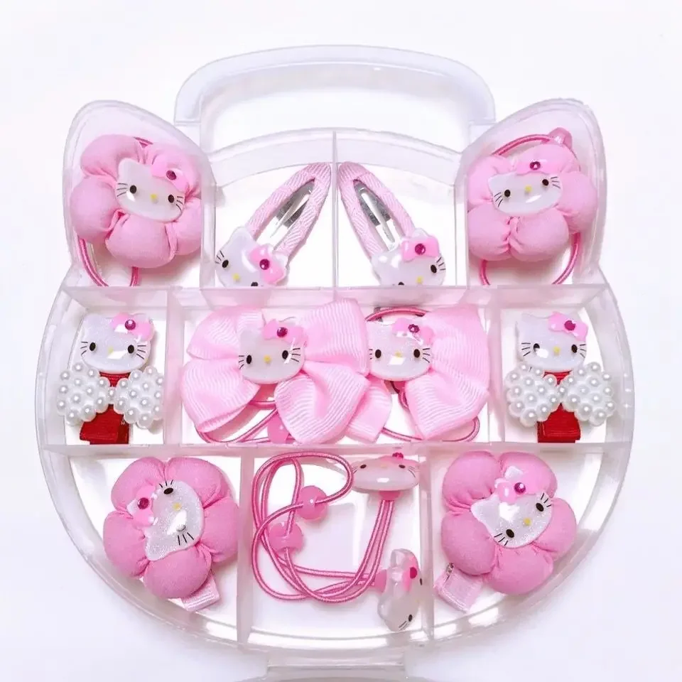 Sanrio hello kitty szpilka dziewczyna spinka do włosów nakrycie głowy dla dzieci prezent księżniczka gumka gumka do włosów akcesoria do włosów dla dzieci