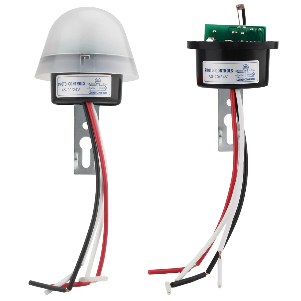 Auto On Off Photocell Night Light Switch Waterproof Photoswitch Light Sensor Switch for LED Area Light Street Light