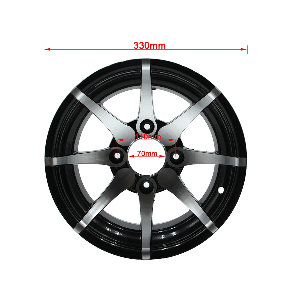 12 inch 4x110 ATV Wheel Hub Aluminum Alloy Rim For 150cc 200cc 250cc 300cc ATV Go Kart UTV Buggy Golf Cart Quad Bike Part