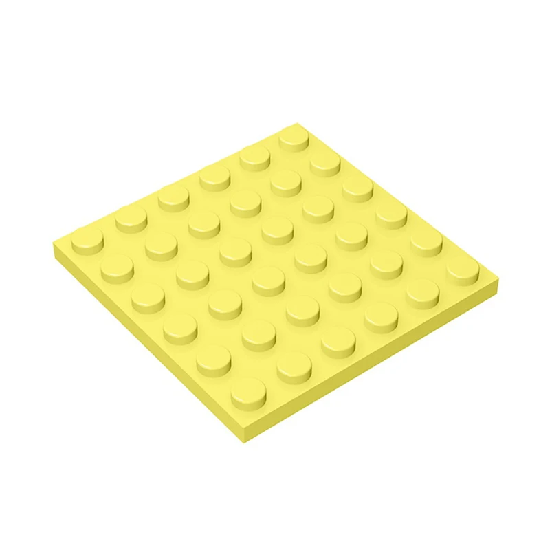 Gobricks-Plaque MOC 6x6 compatible 3958, 10 pièces, blocs de construction, pièces de bricolage, briques, module, jouets