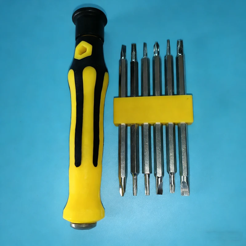 12 In 1 Magnetic Screwdriver Set Cross Flat Shaped Screwdriver Head Multifunctional Precision Handheld Maintenance Tool