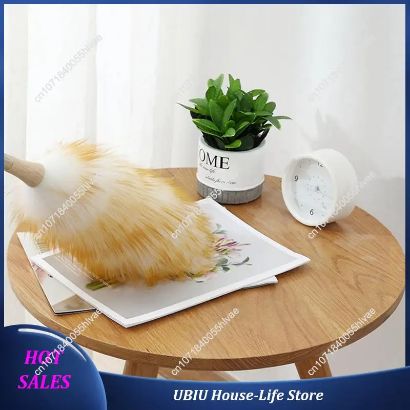 2X Lambswool Dusters With Solid Wooden Handle, Flexible Head, Anti-Static,For Office, Home And Car Etc.-Best Selling