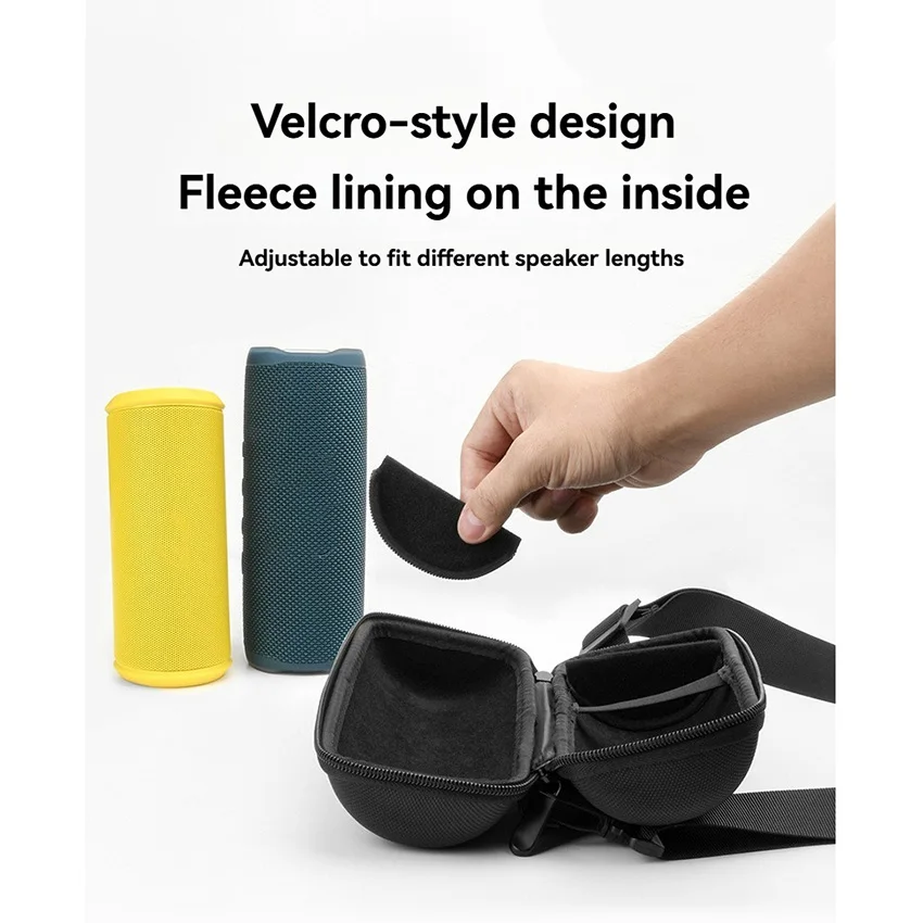 For Flip 5/6/7 Storage Case Portable Speaker Shoulder Bag Adjustable EVA Speakers Accessories
