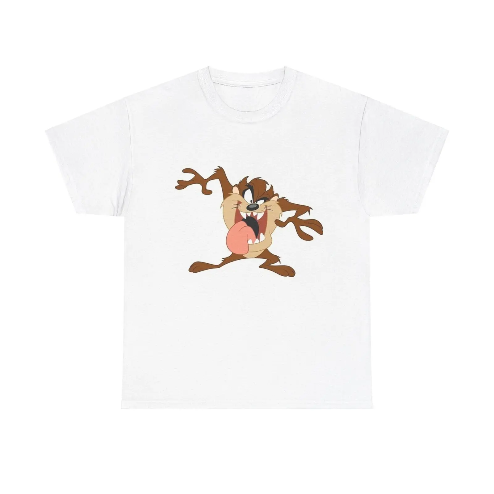 Tazmanian Devil T Shirt Vintage Cartoon Retro Heavy Cotton