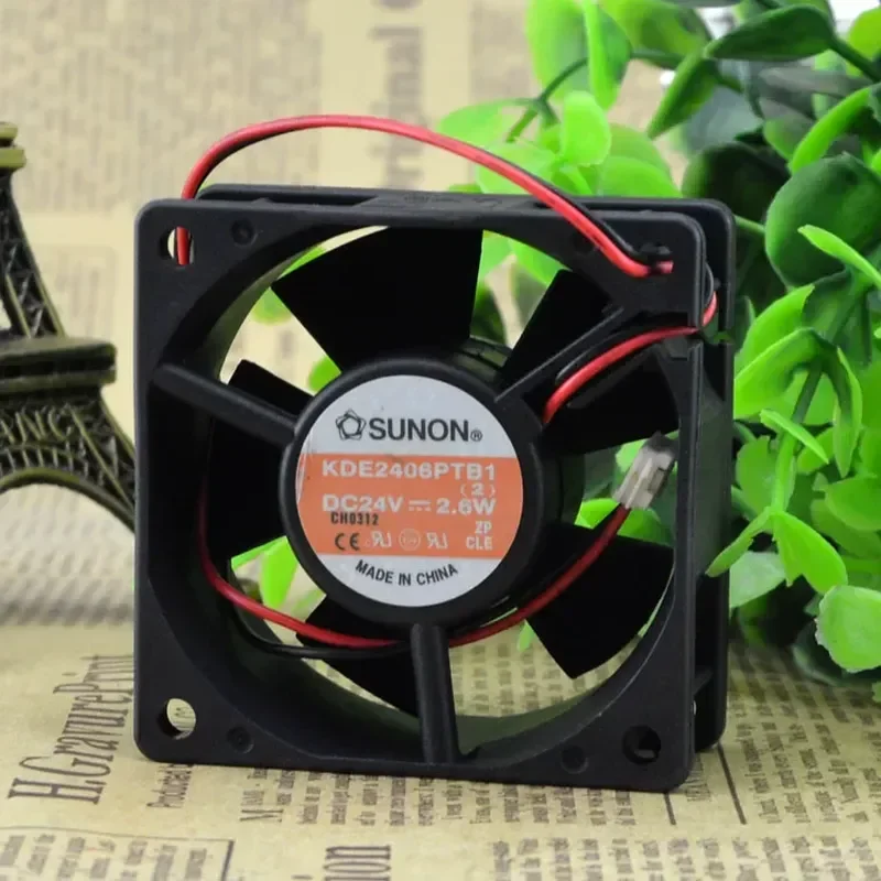 Original T built-in SUNON 6025 24V 2.6W KDE2406PTB1 cooling fan for inverter