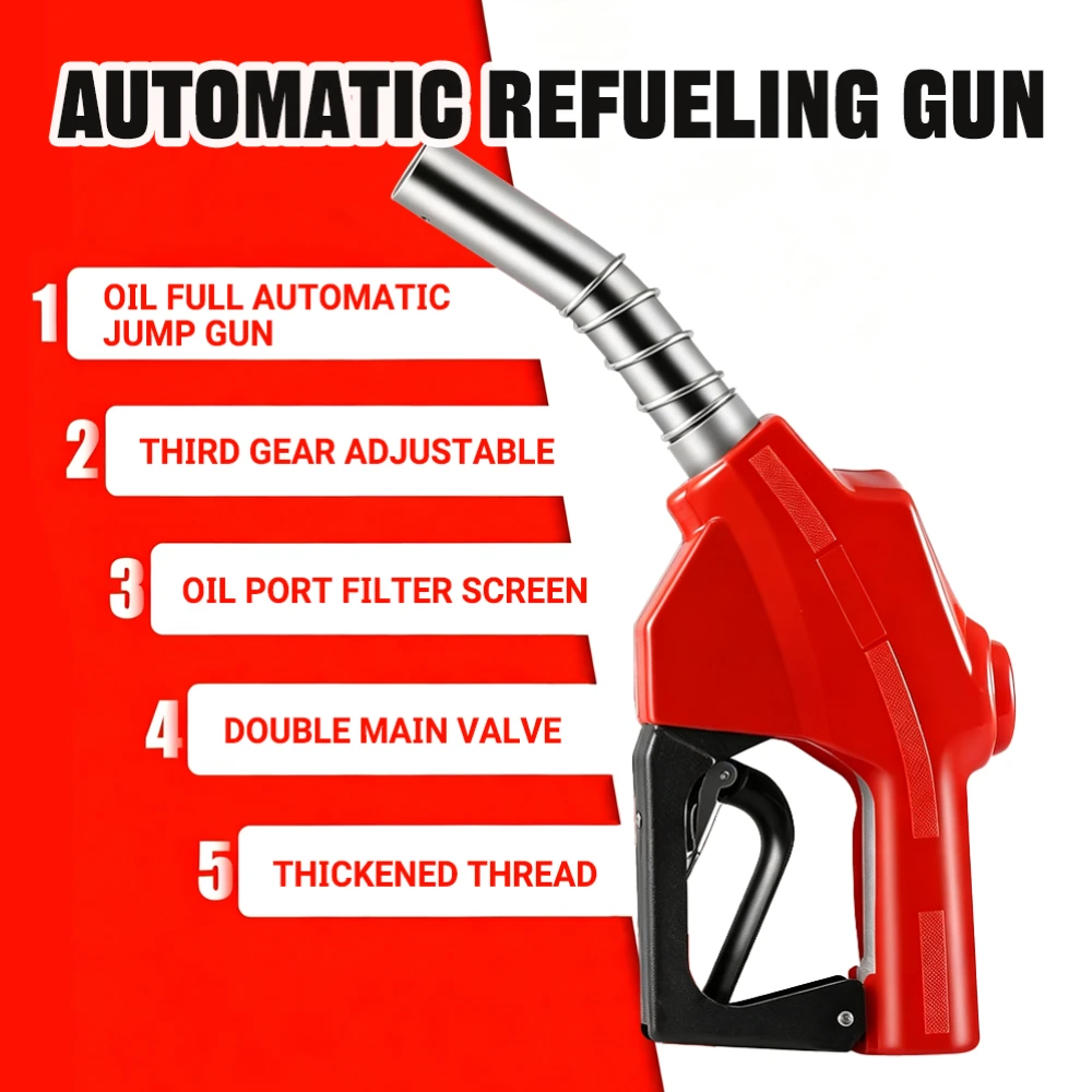 Automatic Fuel Nozzle Shut Off Refueling Gun For Diesel Petrol Kerosene Stainless Steel Dispensing Tool Leak Proof