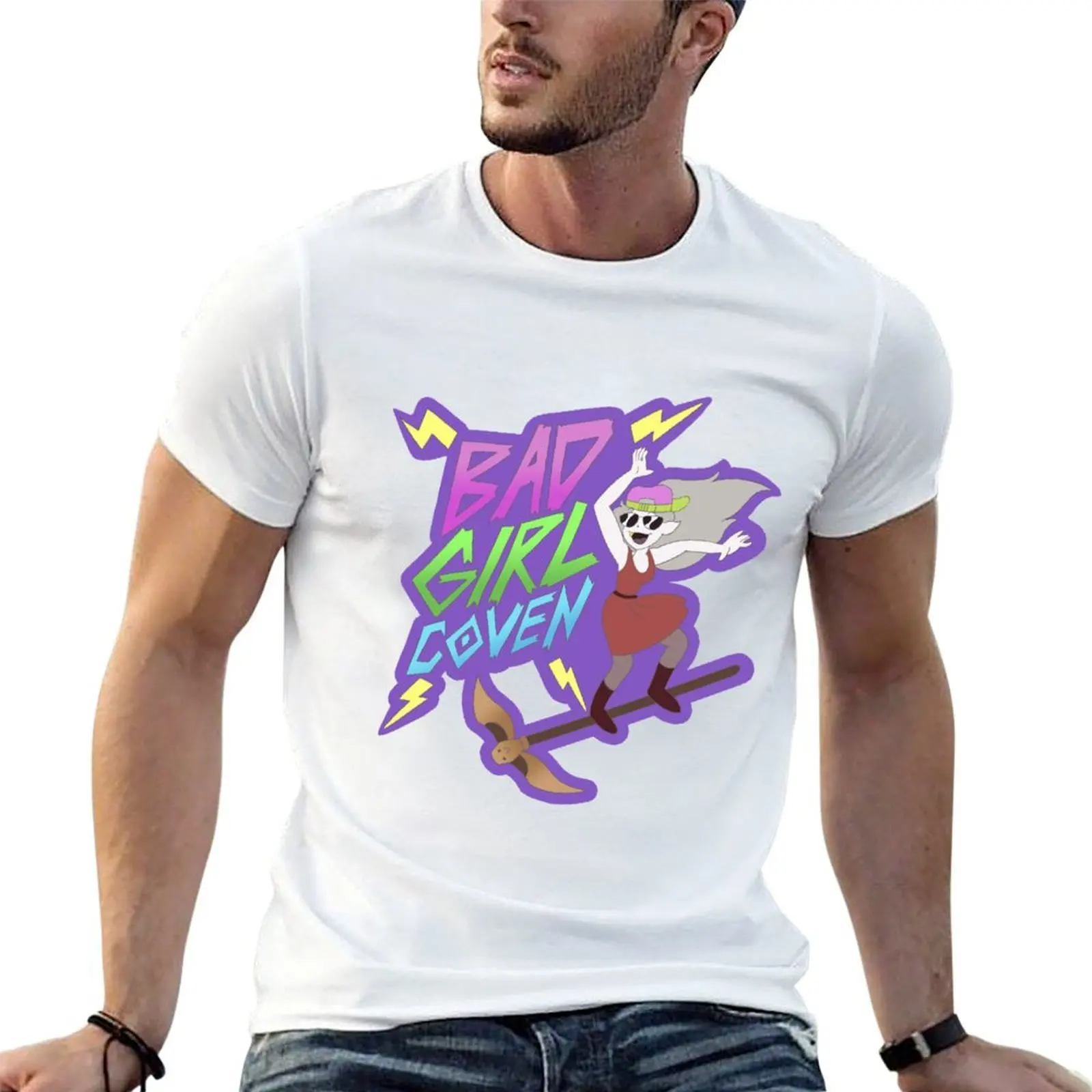 Bad Girl Coven (purple) T-Shirt men t shirt cotton 100% anime t shirts for man man t shirt graphic T-shirt