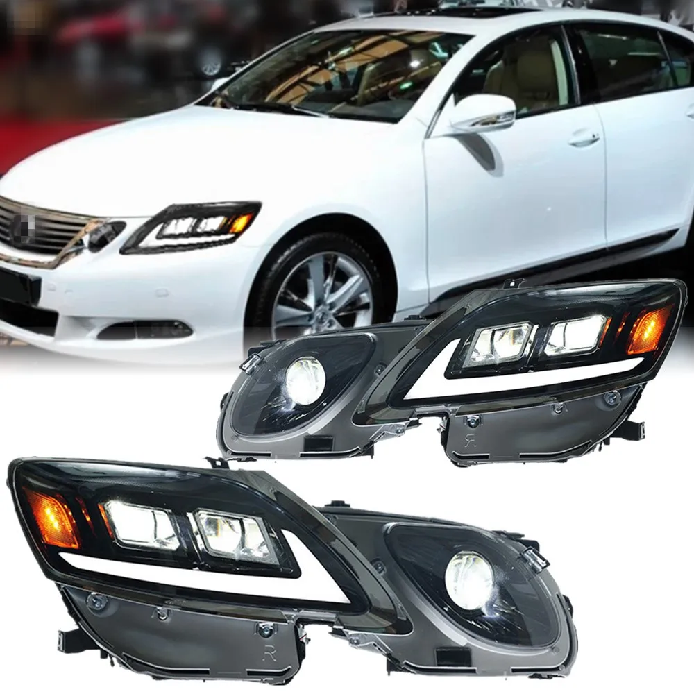 Car Front Lights For Lexus GS Led Headlights 2004-2011 Accessories GS300 GS350 Modified Full Led Headlamp Assembly