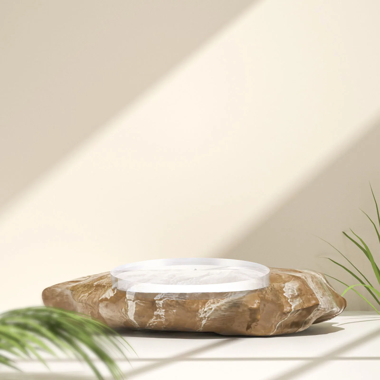 قاعدة عرض أكريليك لتخزين المجوهرات حامل تصميم دائري لمقتنيات الحرف اليدوية والتماثيل المكتبية #2