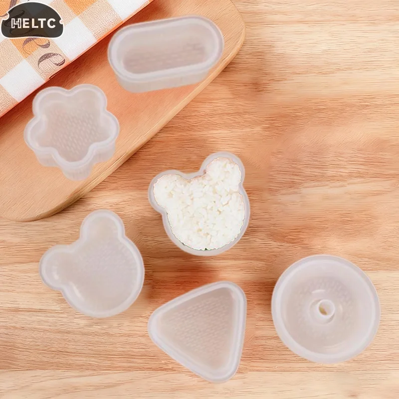 Cartoon Shape Rice Ball Set Sushi Roll Sushi Mold Rice Ball Rice Ball Bento Press Mold Japanese DIY Tools Kitchen Accessories