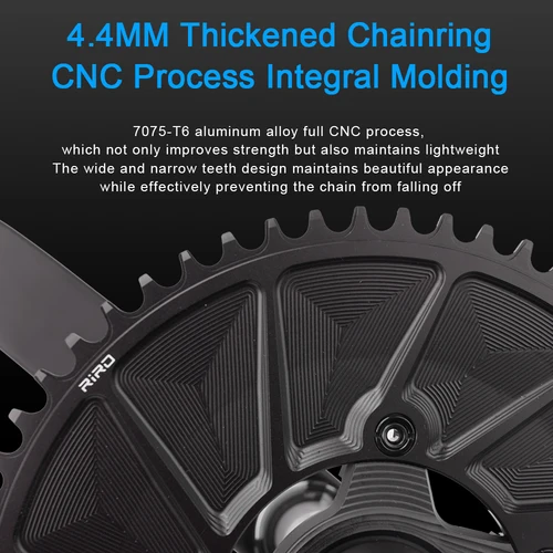 Imagen 2 del producto Plato RIRO 110 BCD 9/10/11/12S, plato de bicicleta de carretera, rueda dentada de bicicleta de carretera de aleación de aluminio para SHIMANO R7000 R8000 R9100