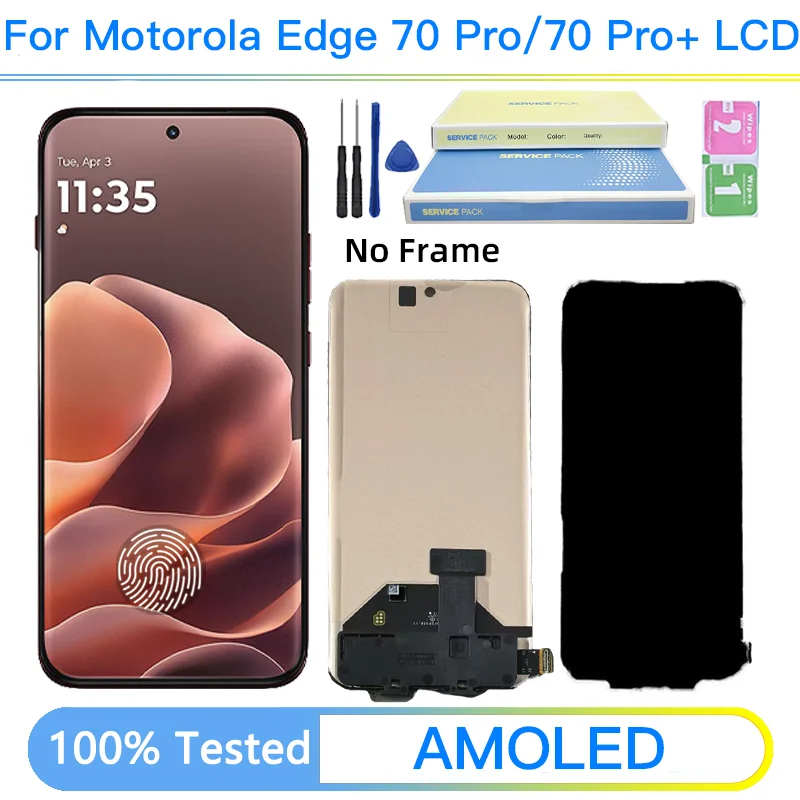 Edge 70 Pro+ Plus Display Screen For Motorola Edge 70 Pro LCD Display Touch Panel Screen Digitizer Assembly Replacement