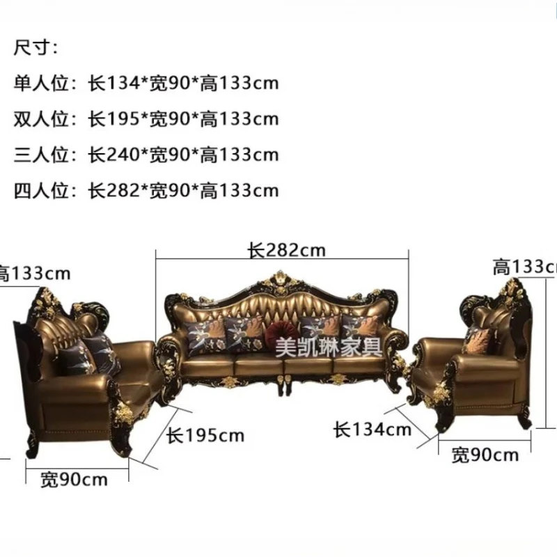 Luxury Living Room Sofa Genuine Leather Wood Accent Corner Sofa Single Modern Comfortable Muebles Para El Hogar Home Furniture