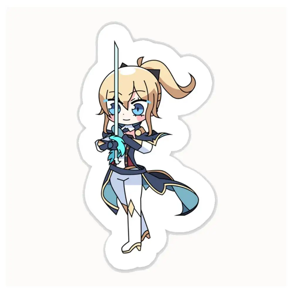 Genshin Impact Chibi Jean Gunnhildr Waterproof Stickers For Decorating Car Windows Motorcycles And Computers.