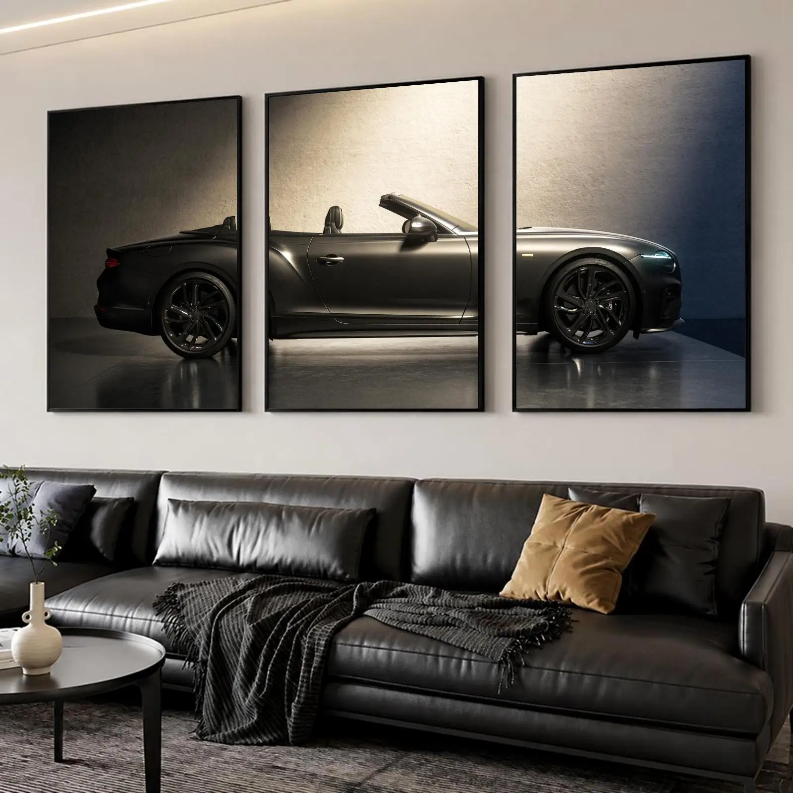 G-GT Speed Convertible Painting Calligraphy Canvas Poster Set Wall Art Prints for Bedroom Living Room Home Decor Art Gift