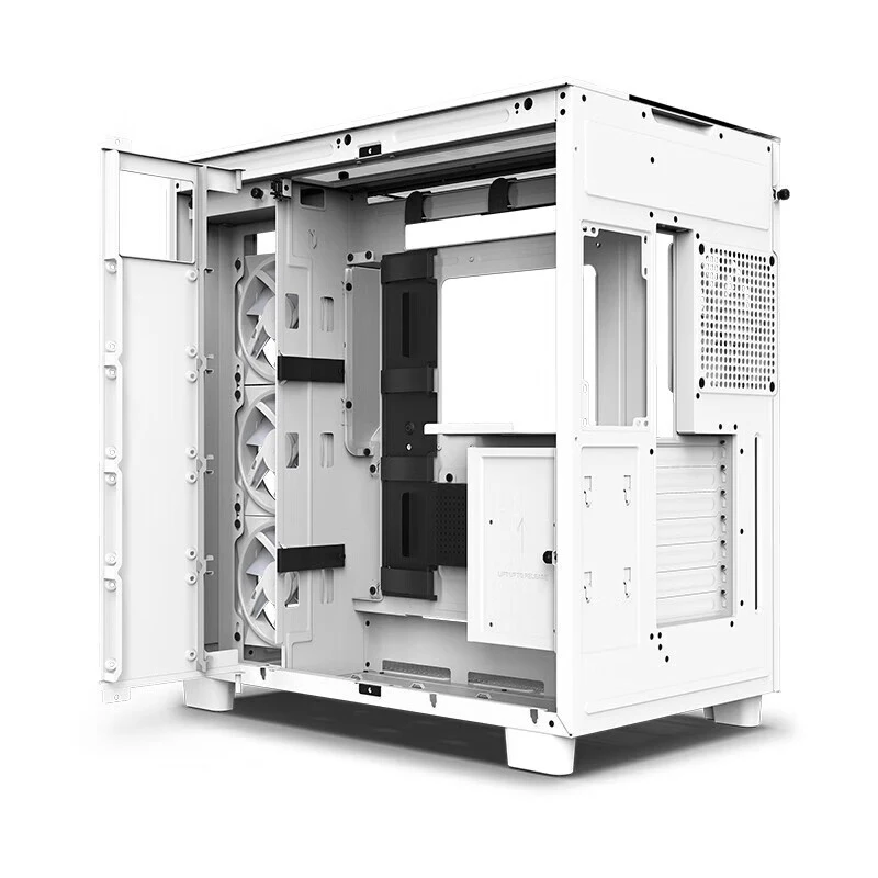 Custodia per computer originale NZ-XT H9 Elite Supporto Mid-Tower a doppia camera Custodia per PC da gioco desktop ATX / Micro-ATX / Mini-ITX