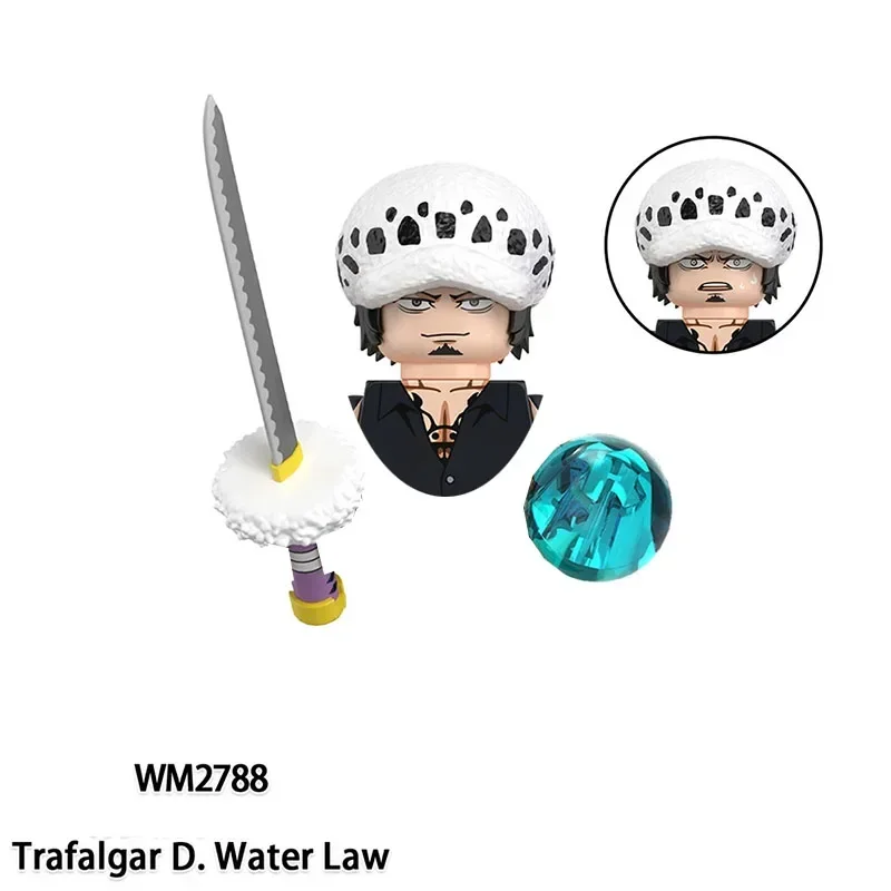 WM6192 Franky Sir Crocodile Buggy Dracule Mihawk Boa·Hancock Jinbe Trafalgar D.Water Law Building block boy birthday toy