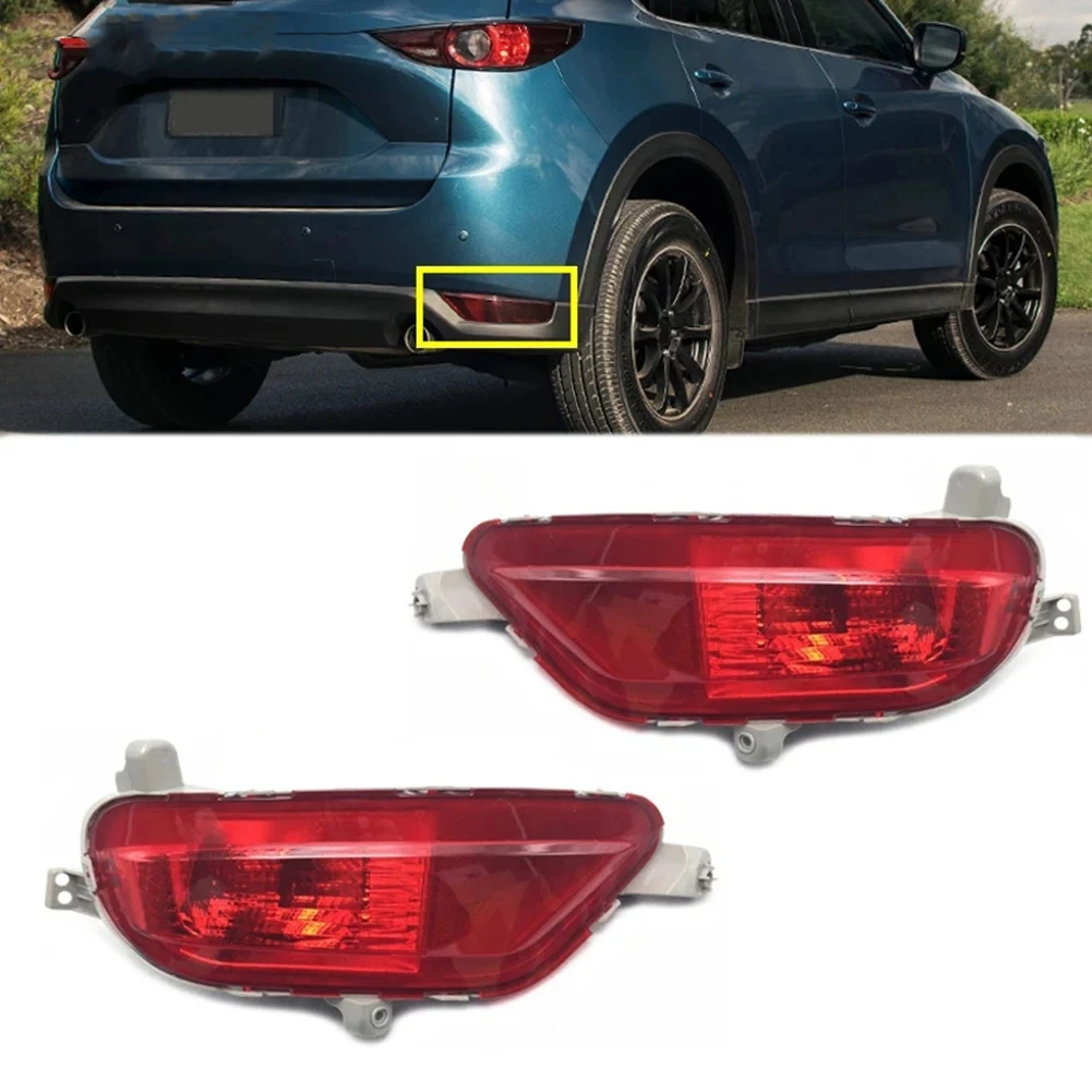 Car Left Rear Bumper Fog Light Parking Warning Reflector Taillights Brake Lamp for Mazda CX-5 CX5 2017 2018 2019 2020