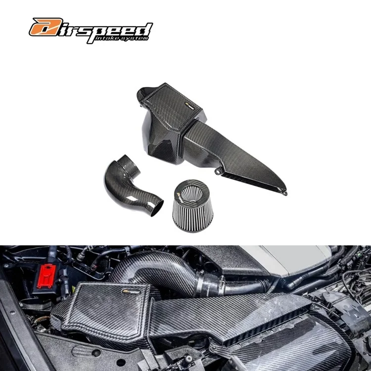 

Airspeed Brand Dry Carbon Fiber Car Engine Cabin Parts Carbon Cold Air Intake System Kits for Audi A6 A7 S6 S7 C8 3.0T EA839