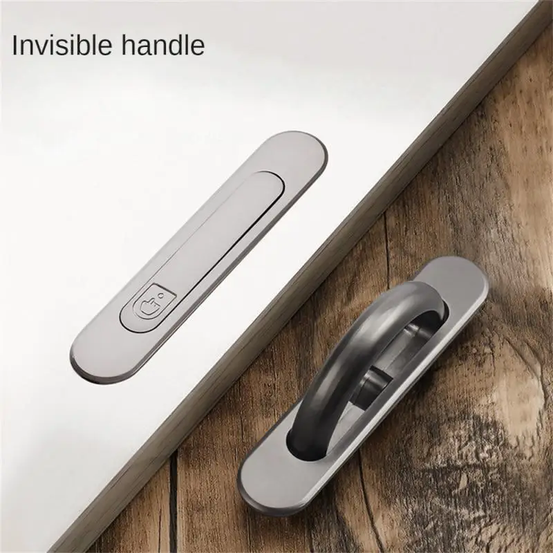 Embedded Design Door Handle Anticorrosion Tatami Handle Not Easily Faded Thickened Zinc Alloy Embedded Handle Drawer Pull