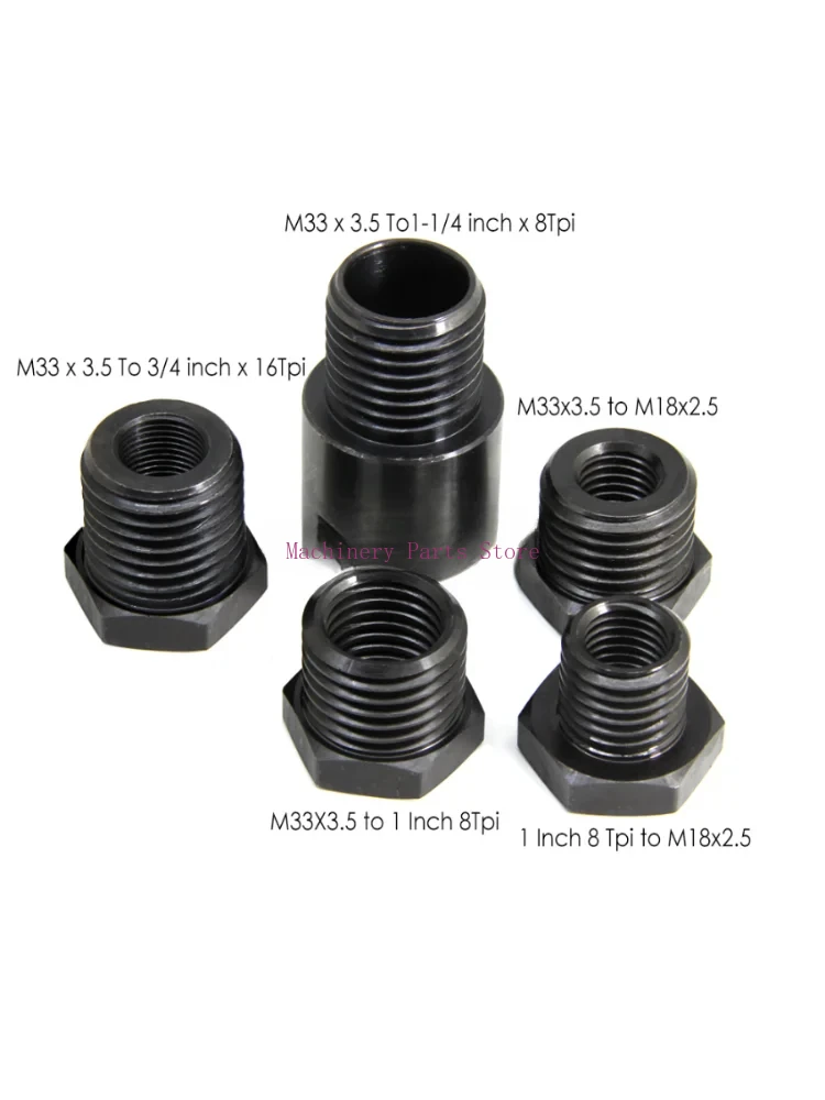 

Wood Lathe Headstock Spindle Adapter M33 1 Inch M18 Wood Turning Threaded Insert Chuck Variable Diameter Sleeve for Woodworking