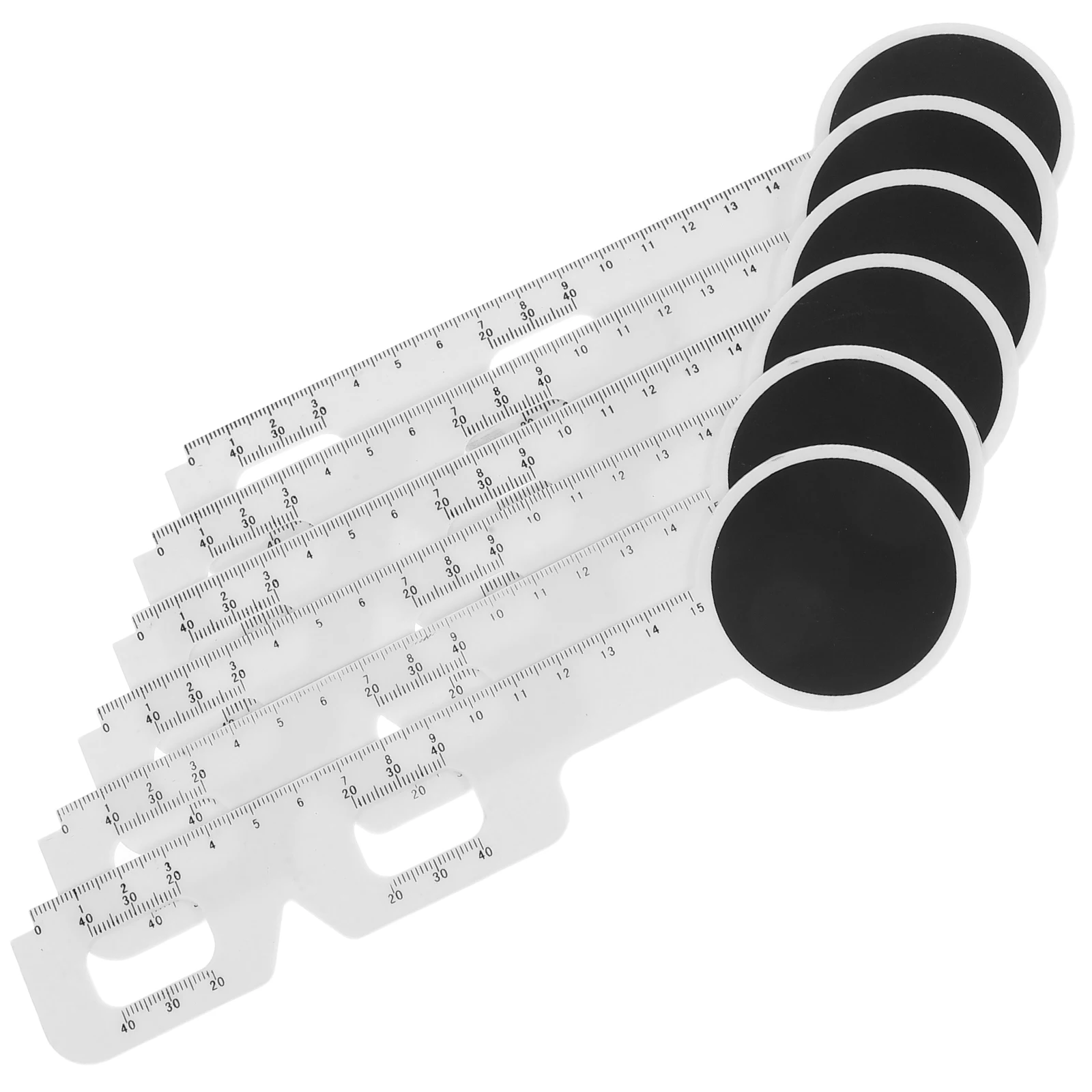 

6 pcs Tool Accurate PD Meter Pupil Distance Meter Durable Portable Eye Measurement Student Plastic Glasses Accessories