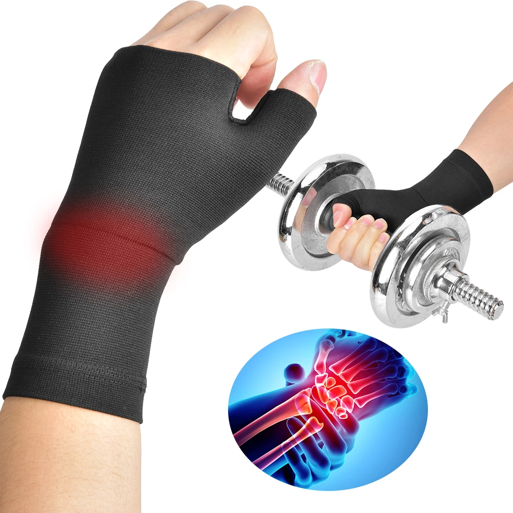 

2Pcs Golfer Compression Fitness Sport Thumb Wrist Band Tenosynovitis Hand Brace Guard Gloves Belt Carpal Tunnel Hands Wrist Band