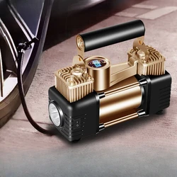 Car air pump double cylinder high power car air pump tire 12V electric high pressure air pump