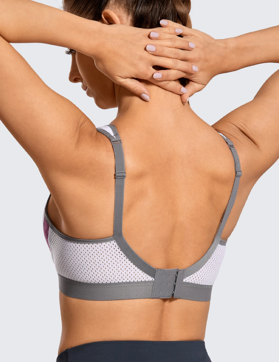 Frauen Hohe Auswirkungen Unterstützende Control Draht kostenloser Nicht-Padded Aktive Bh Plus Größe